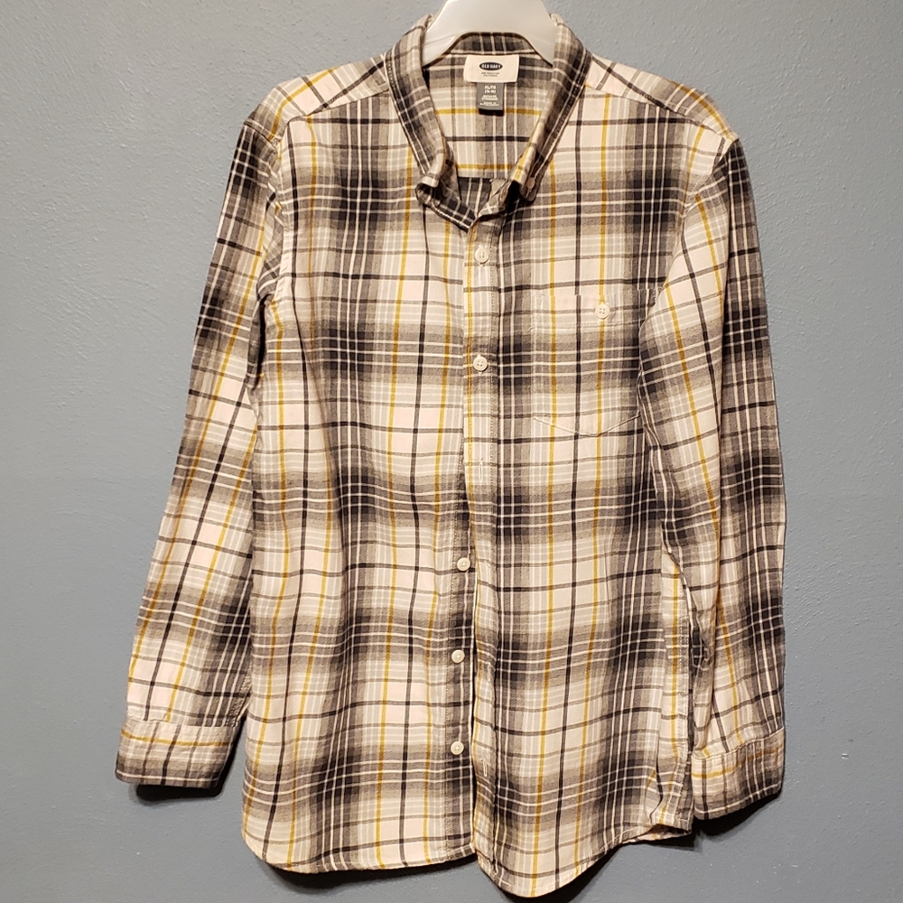 🛍Old Navy Long Sleeve Button-down polo XL (14-16)